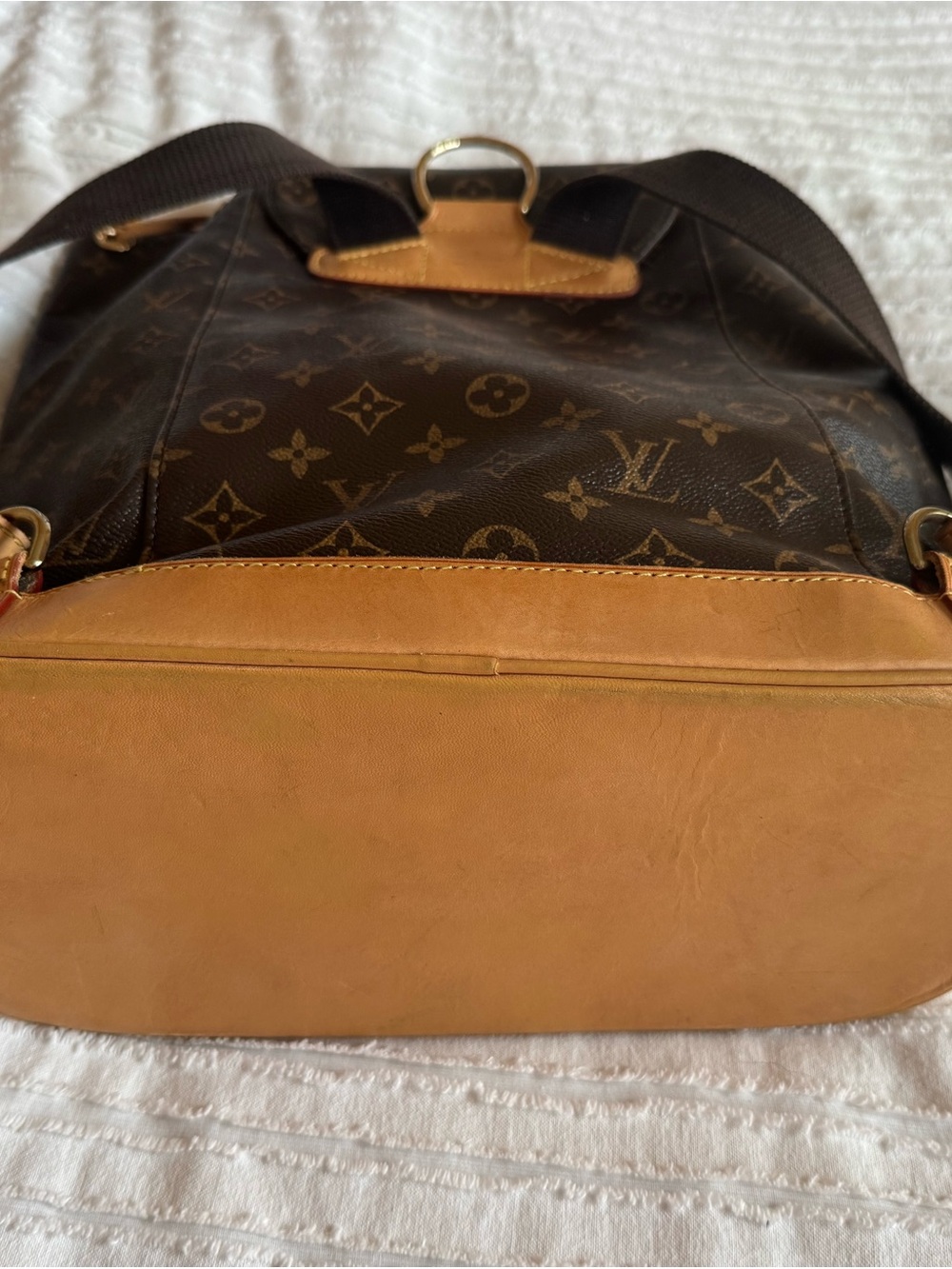 Backpack Drawstring Backpack in Brown - Picture 5 of 8